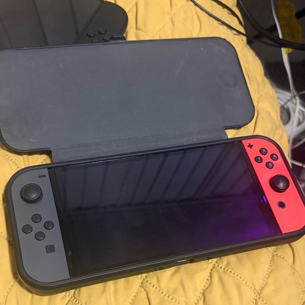 Sleek Red and Gray Phone Case